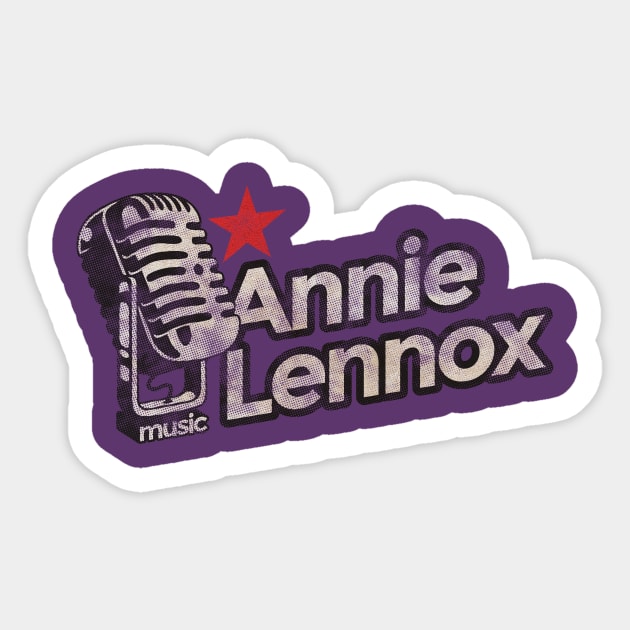 Annie Lennox Vintage Sticker by G-THE BOX